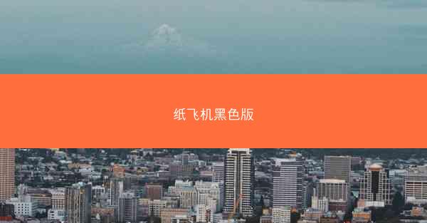 纸飞机黑色版