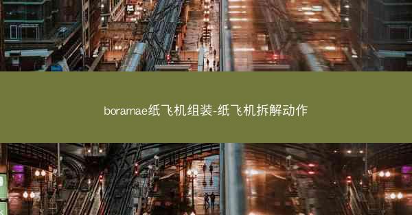 boramae纸飞机组装-纸飞机拆解动作