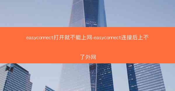 easyconnect打开就不能上网-easyconnect连接后上不了外网